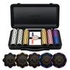 SLOWPLAY Nash Clay Poker Chip Set 14g Texas 300 Pieces Chip Прочный поликарбонатный футляр Подарок для игроков в покер Холдем [Включает стоимость]
