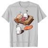 Sleep Walking Sushi Japanese Foodie T Shirts Graphic Cotton Streetwear Short Sleeve Birthday Gifts Summer T-shirt Mens Clothing