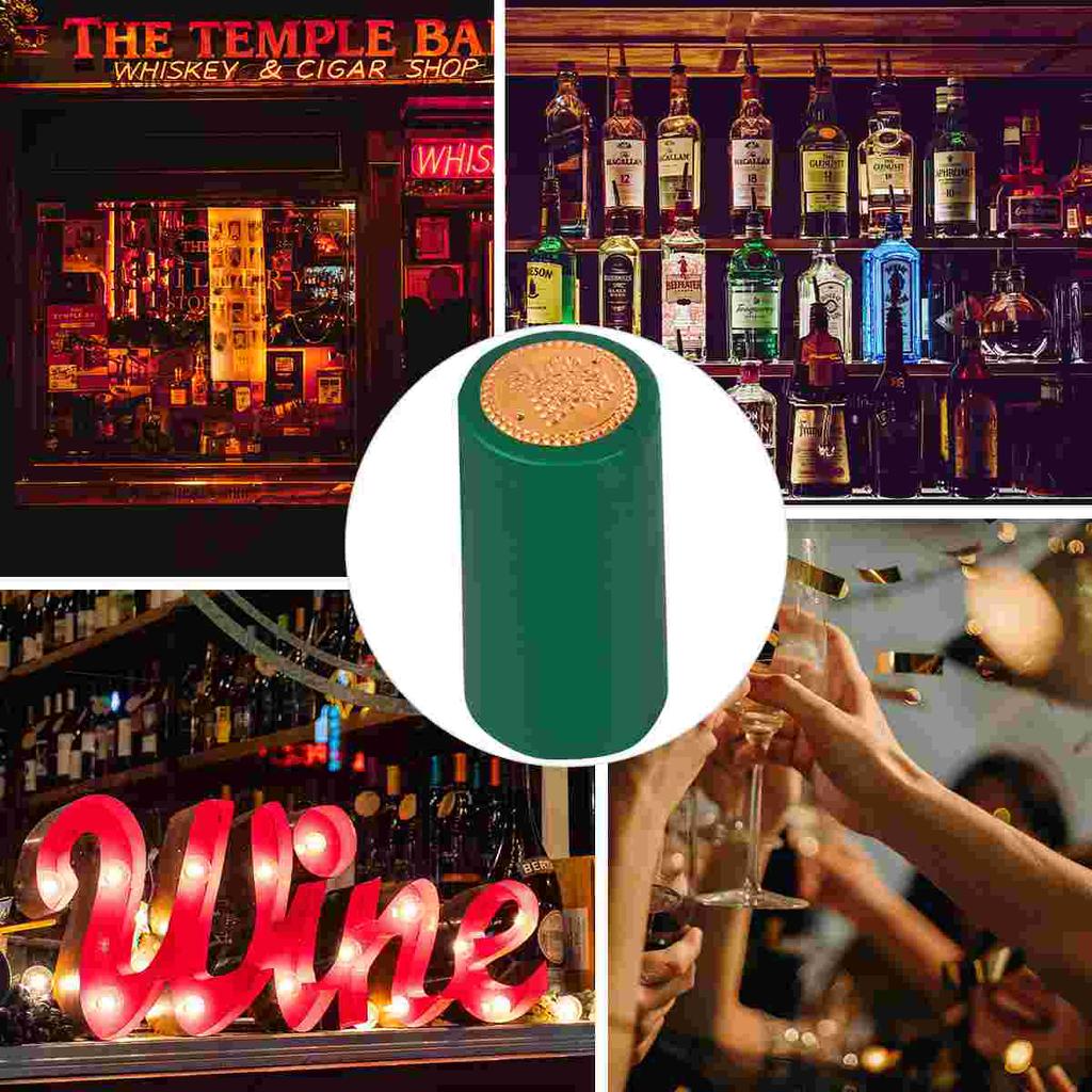 100 шт. Красная бутылка термоусадочная пленка капсулы премиум пластиковая герметизирующая обертка для домашнего изготовления отрывной язычок для легкого удаления