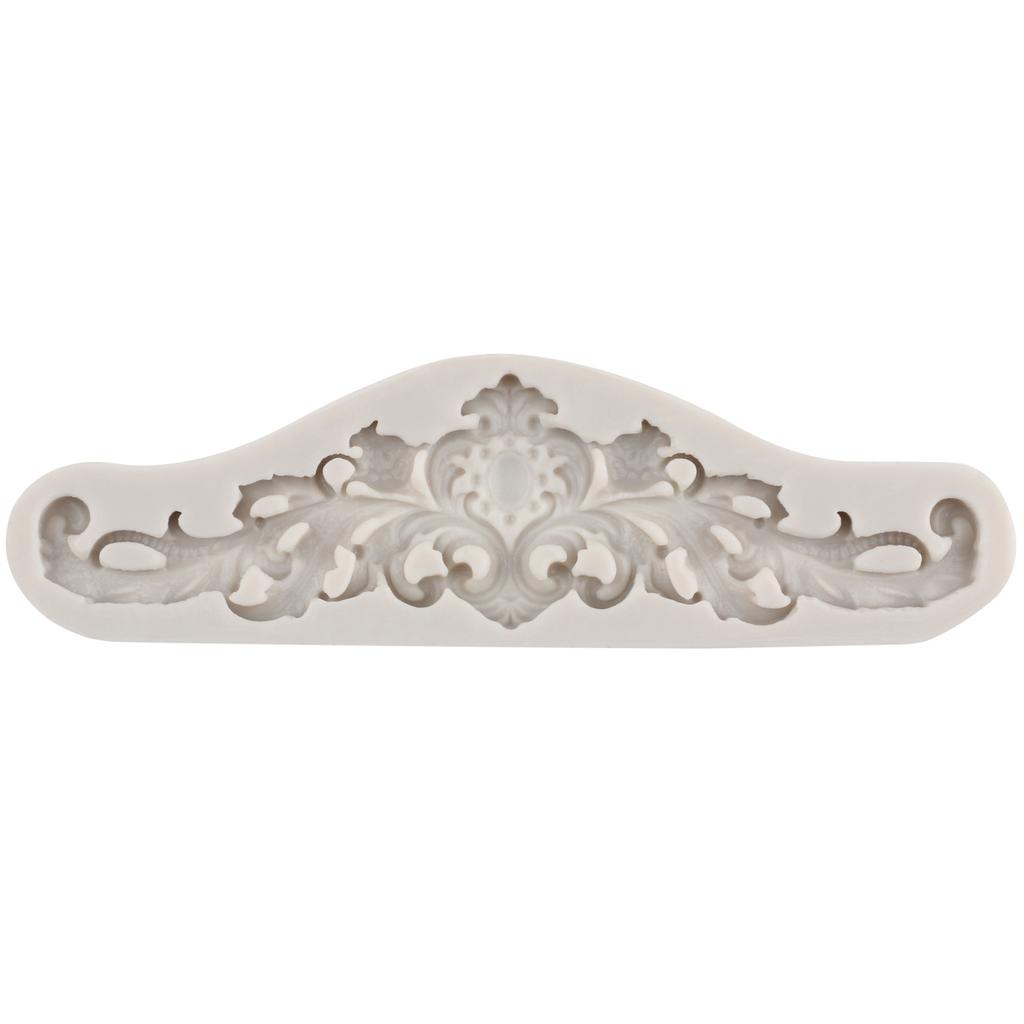 Силиконовые формы в стиле барокко, рельефные силиконовые формы с листьями, границы для торта, формы для помадки, инструменты для украшения торта, конфетная глина, формы для шоколадной мастики