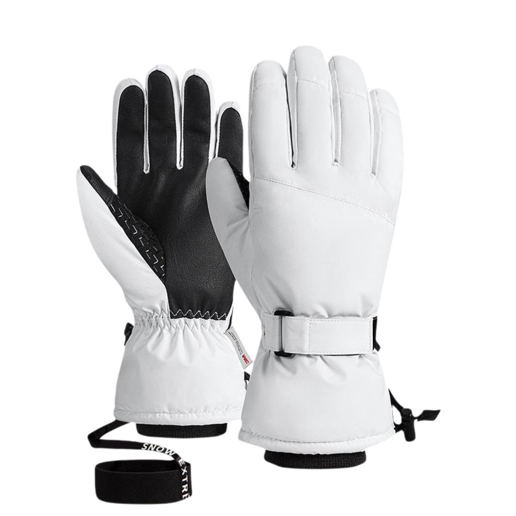 Winter Outdoor Men's Cycling Gloves Waterproof Non-Slip Touchscreen Women's Warm Fleece Thickened Ski Gloves Cold Resistant