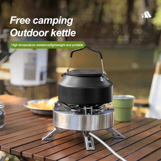 Портативный походный чайник для воды с ручкой емкостью 1,35/1,6 л, пищевой глиноземный горшок для приготовления кипящей воды, чая с молоком, уличный кофейник для
