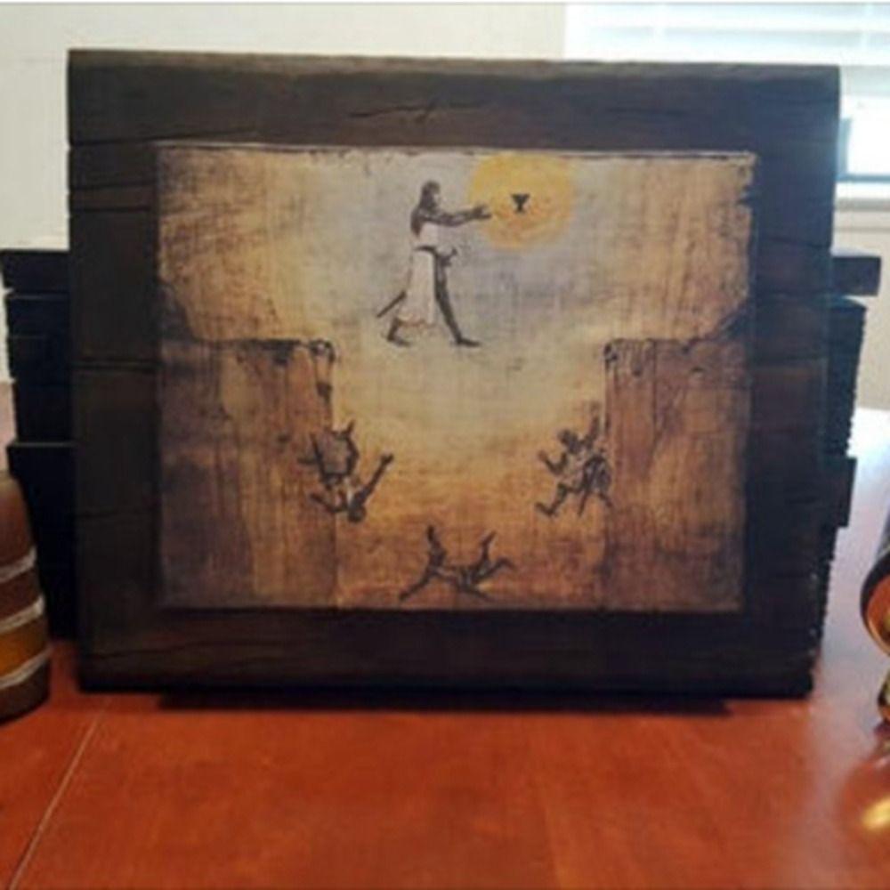 Деревянная реплика Прыжка Веры Рыцарь-прыжок Индиана-Джонс Картина Рыцарь Грааля Картина Гостиная