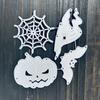 Хэллоуин Шляпа Летучая мышь Металлический режущий штамп, Тыква Бумажные вырубки, Паутина Режущие штампы для изготовления открыток, Металлический штамп Трафарет для DIY поделок