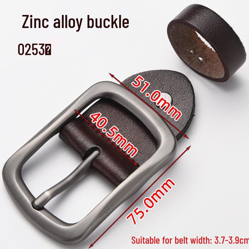 Men's Genuine Leather Pin Buckle Waistband Accessory