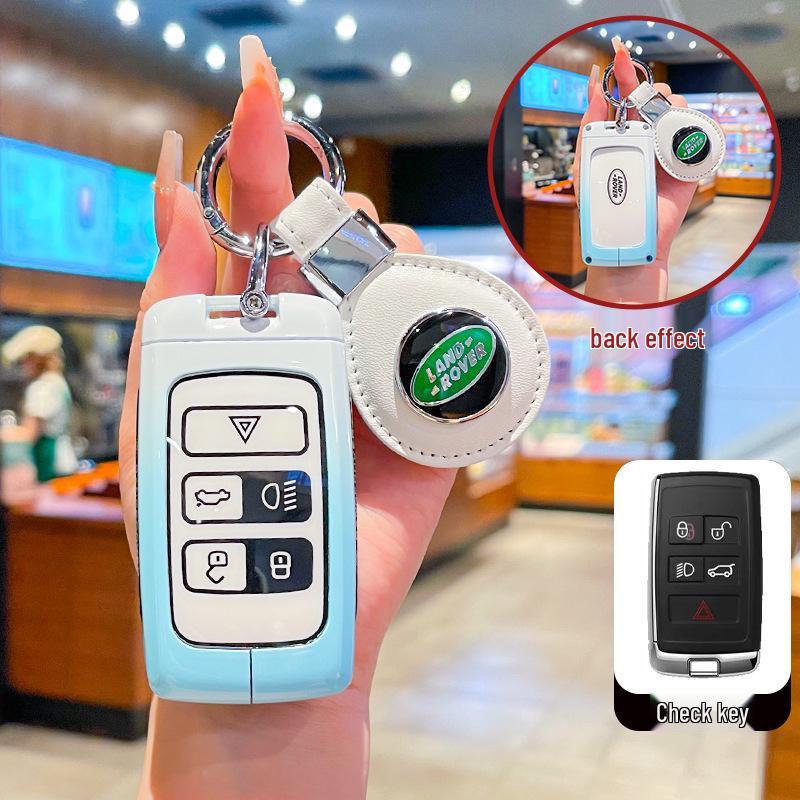 Key Covers for Land Rover Range Rover Evoque, Discovery 4/5, Velar, Range Rover Sport, and Freelander 2