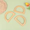 Ручная работа Деревянная ручка для сумки Ручка для сумки Аксессуар для сумки Ручка из деревянного корня Деревянная полукруглая ручка