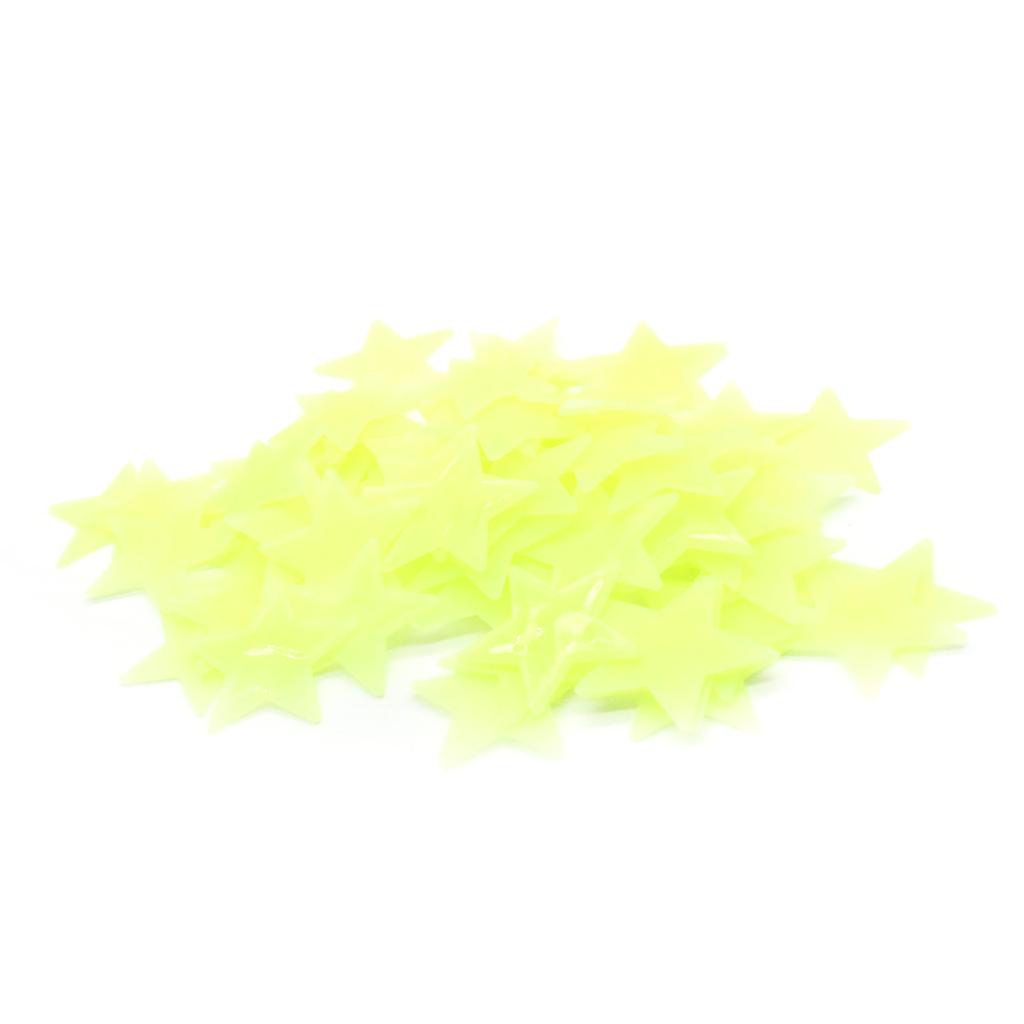 Glow-in-Dark Star Wall Sticker Set Adhesive Bright and Realistic Stars for Starry Sky Kids Bedroom Wall Decor
