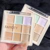 9-Color Concealer Cream Palette Ultimate Spot Acne Dark Circles Tear Grooves Coverage for Brightening and Smoothing Skin Tone Flawless Makeup