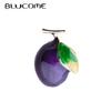 Cute Blueberry Copper Brooches for Women Men Suit Coat Hijiab Pins