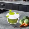 5 L Manual Lettuce Spinner BPA Free Fruit Washer Multi-Use with Secure Lid Lock & Rotary Handle & Bowl for Quick Veggie Prepping