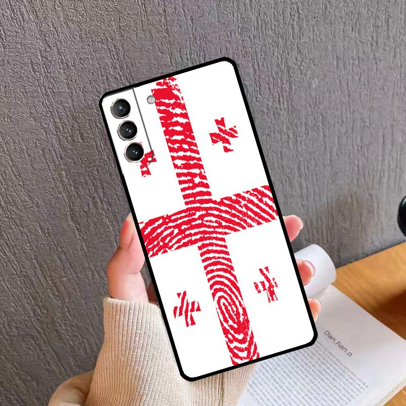 Чехол с флагом Грузии для Samsung Galaxy S21 S20 FE S22 S23 Ultra Note 20 S8 S9 S10 Note 10 Plus Защитная крышка