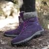 Сапоги унисекс, водонепроницаемые уличные зимние ботинки, теплые и бархатные женские зимние ботинки с высоким берцем
