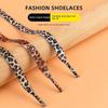 Leopard Fashion Colorful Shoelaces Creative Unisex Flat Canvas Sneakers Shoes Laces Shoes Strings