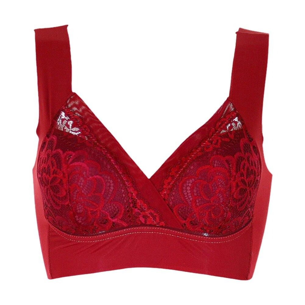 Женский кружевной бюстгальтер, бесшовный кружевной бюстгальтер с тонкой чашкой и цветочным принтом, большие размеры, разглаживающий бюстгальтер пуш-ап, кружевной бюстгальтер с полной чашкой, женский бюстгальтер без косточек