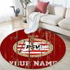 Custom Name PSV Eindhoven2 Round Area Rug,Carpet Rug for Living Room Bedroom Sofa Playroom Decor,Non-slip Floor Mat
