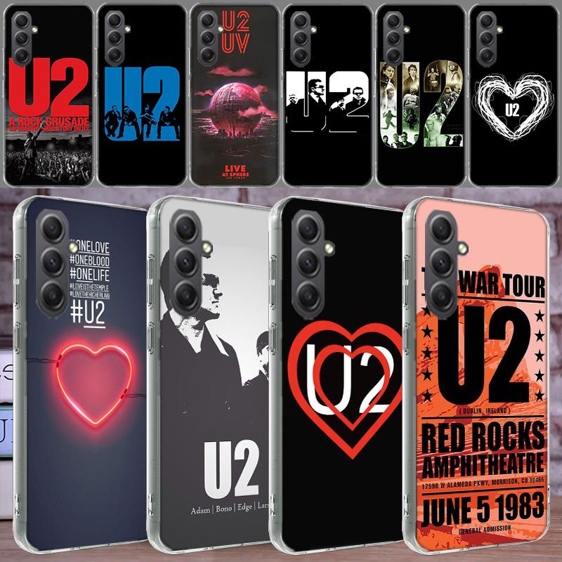 Band U2 Phone Case for Samsung A16 A26 A36 A56 A17 A37 A57 A07 A06 A02S A03 A04S A05S Galaxy Note 20 10 A50S A71 A51 A31 A30 A20