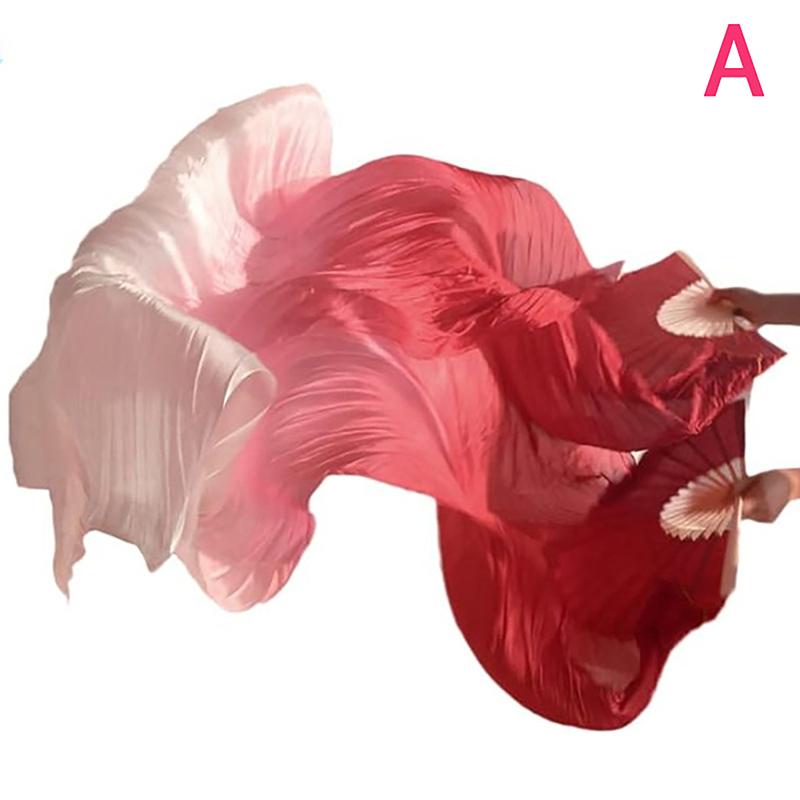 Правый веер для танцев длиной 150 см, продажа, г-жа живот, градиентный цвет, танцовщица, длинная имитация, реквизит для танцев, шелковые веера