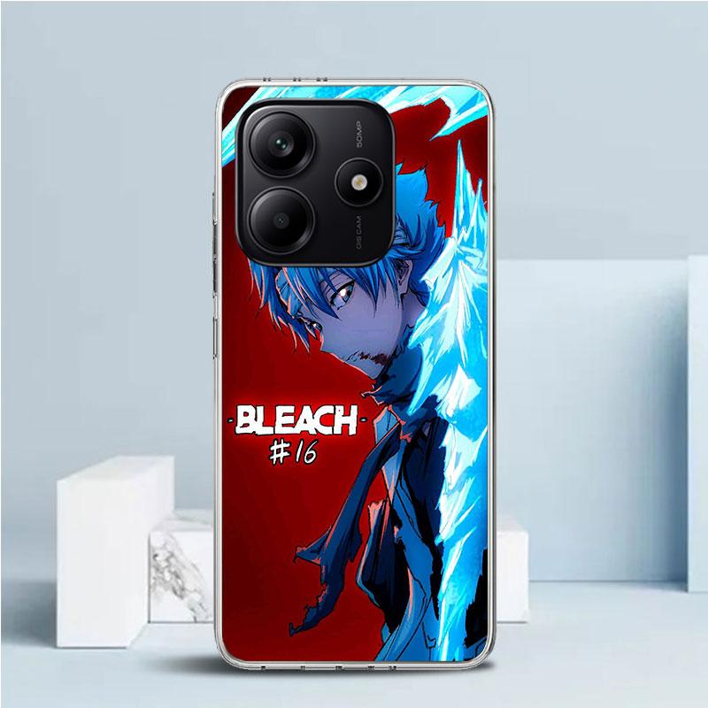 Hitsugaya Toushirou Bleach Phone Case For Xiaomi Redmi Note 15 14 14S 13 12S 12 Pro Plus 11S 11 11T 11E 10S 10 + Soft TPU Back C