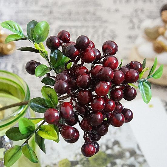 1 ветка, искусственные фрукты, ягоды, сделай сам, свадебная вечеринка, домашний декор для отеля, кафе, сада