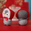 Cartoon Toy Doll Wool Felting Kit Not Finished Felting Starter Kit Cute Needle Felting Kit