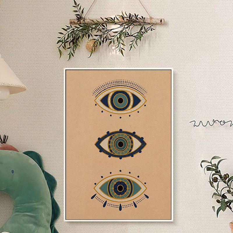 Abstract Eye Shape Hand Moon Quote High Quality Printing and Posters Vintage Wall Art Canvas Painting Living Room HomeDecoration