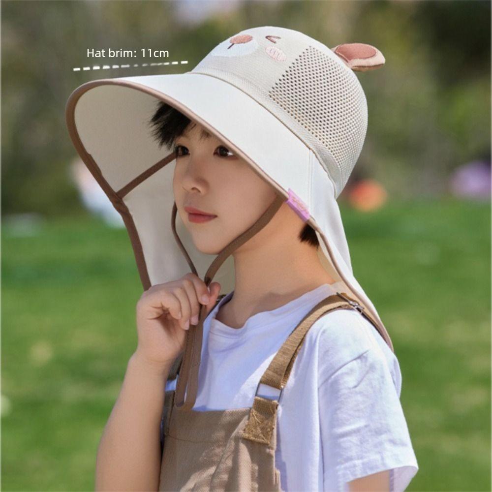 UV Protection Beach Hats Wide Brim Children Sunshade Hat Fashion Fisherman Caps  Boys Girls