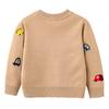 Spring And Fall Children Cardigans Cartoon Car Print Sweater Cardigans Jacket Coat Boys Toddler Kids Clothing