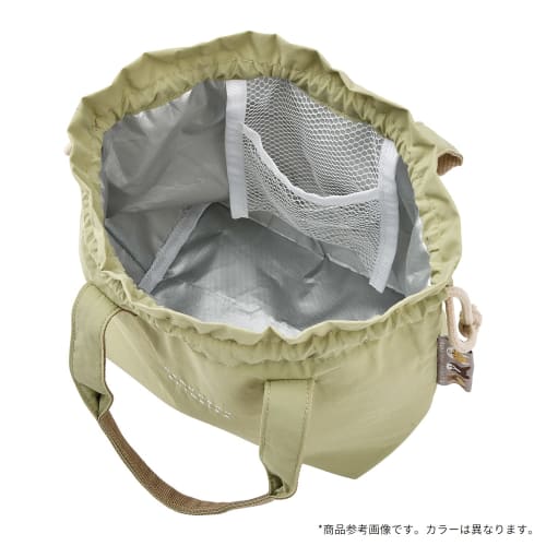 LIV HEART Insulated Lunch Bag, Sleepy Animals CAT (approx. 32cm long), Bento Drawstring Bag, 18116-02