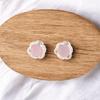 Rose Chalcedony  Earrings 925 Sterling Silver Handmade Jewelry Partywear Studs EE-159-16