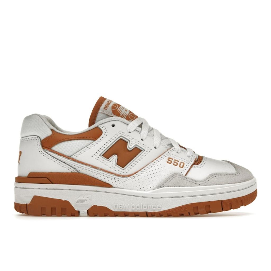 New Balance 550 Burnt Orange Unisex Sneakers White Munsell-White Sepia BB550LSC
