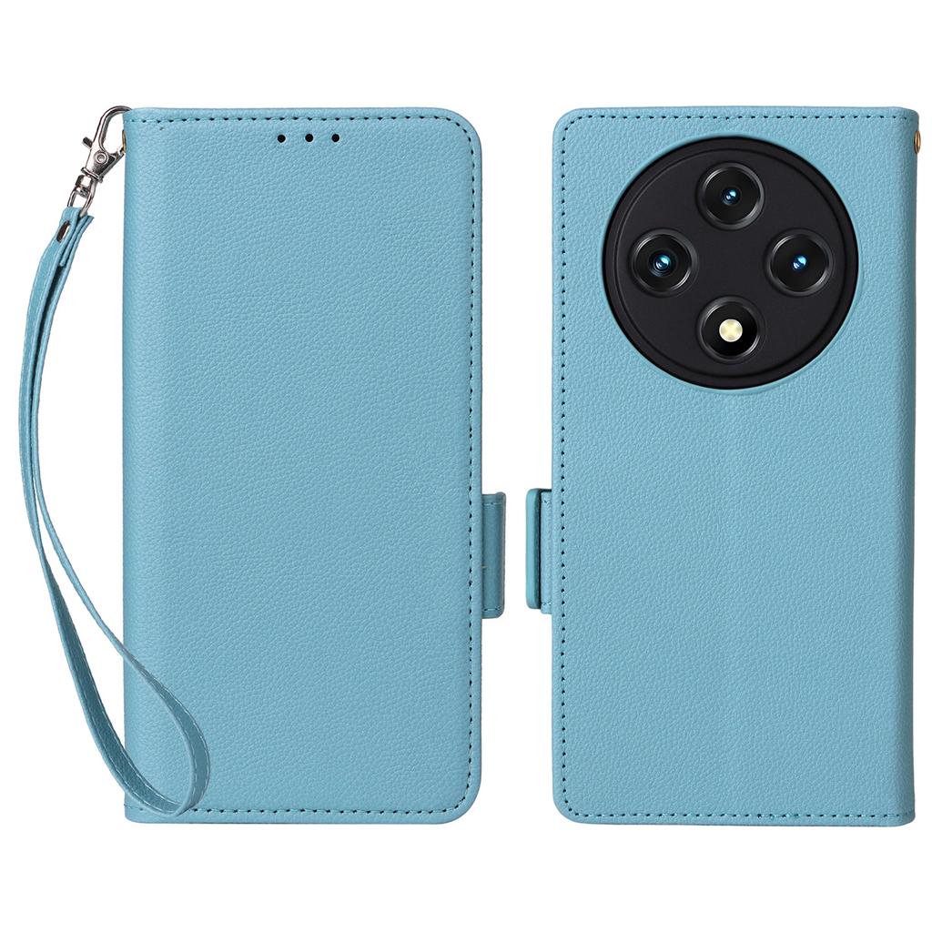 Чехол из искусственной кожи с ремешком на запястье для Umidigi G100A/G100 5G/G100, текстура личи, кошелек, чехол для телефона