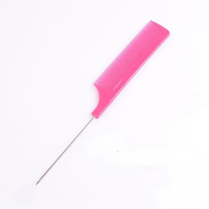 Профессиональная расческа для парикмахерской, пластиковая термостойкая антистатическая расческа для плетения крысиного хвоста, изогнутая расческа для пробора, аксессуары для волос