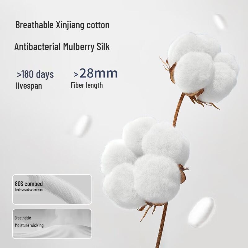 Мужские хлопковые антибактериальные боксеры-слипы средней посадки Nanjiren