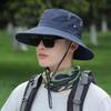 Summer New Fishing Hat Quick-drying Fisherman Hat Western Cowboy Sun Hat Outdoor Foldable Mountaineering Hat for Men and Women