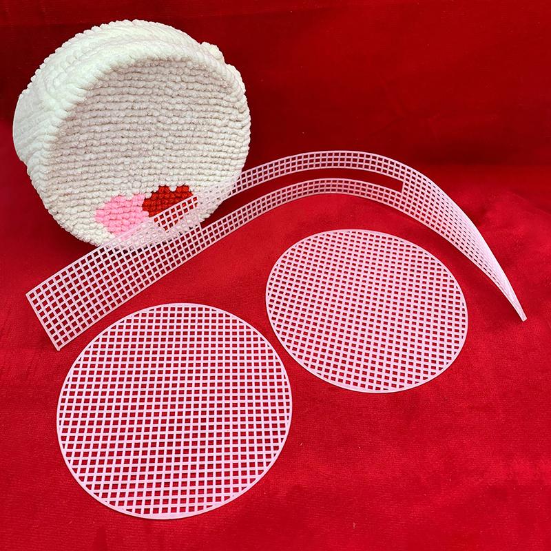 Пластиковая сетка для вязания и плетения, DIY, аксессуары для шитья плетеных сумок, принадлежности для изготовления кошельков, проекты для вязания крючком
