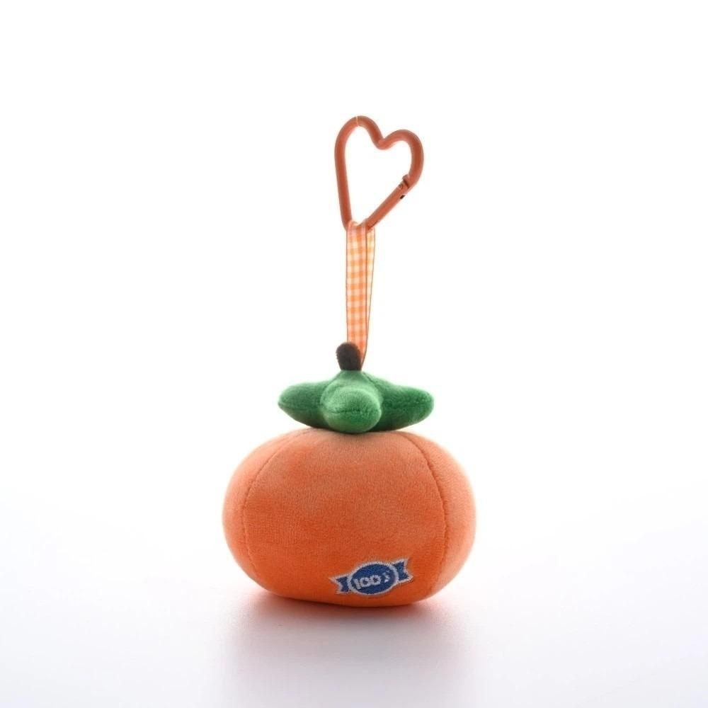 Persimmon Orange Bag Pendant Strawberry Plush Cherry Key Ring Fashion Fruit Key Chain Children