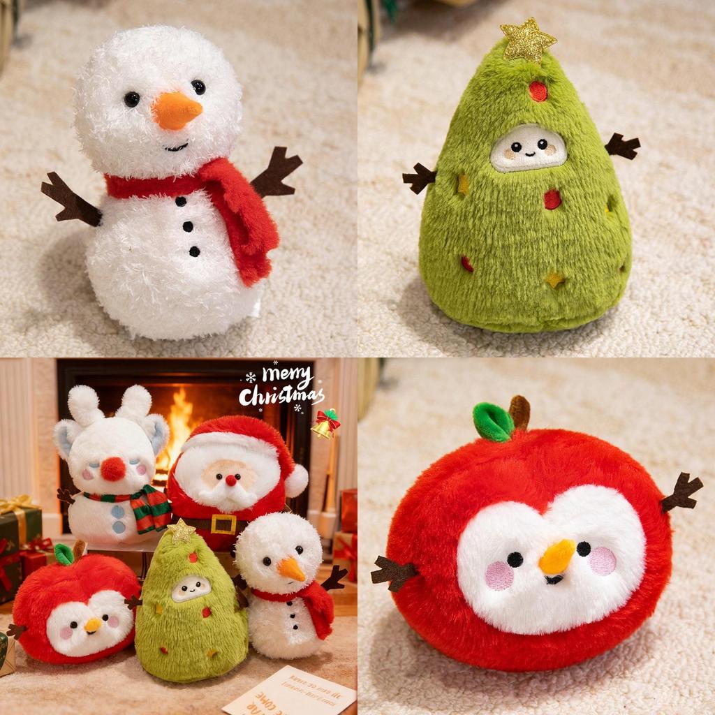 Santa Claus Stuffed Cushion With Soft Plush Fabric And Pp Cotton For Holiday Gifts And Decor