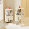 Пылезащитный автоматический подъемный держатель Бытовая кухонная полка для хранения Органайзер для кистей для макияжа Дом