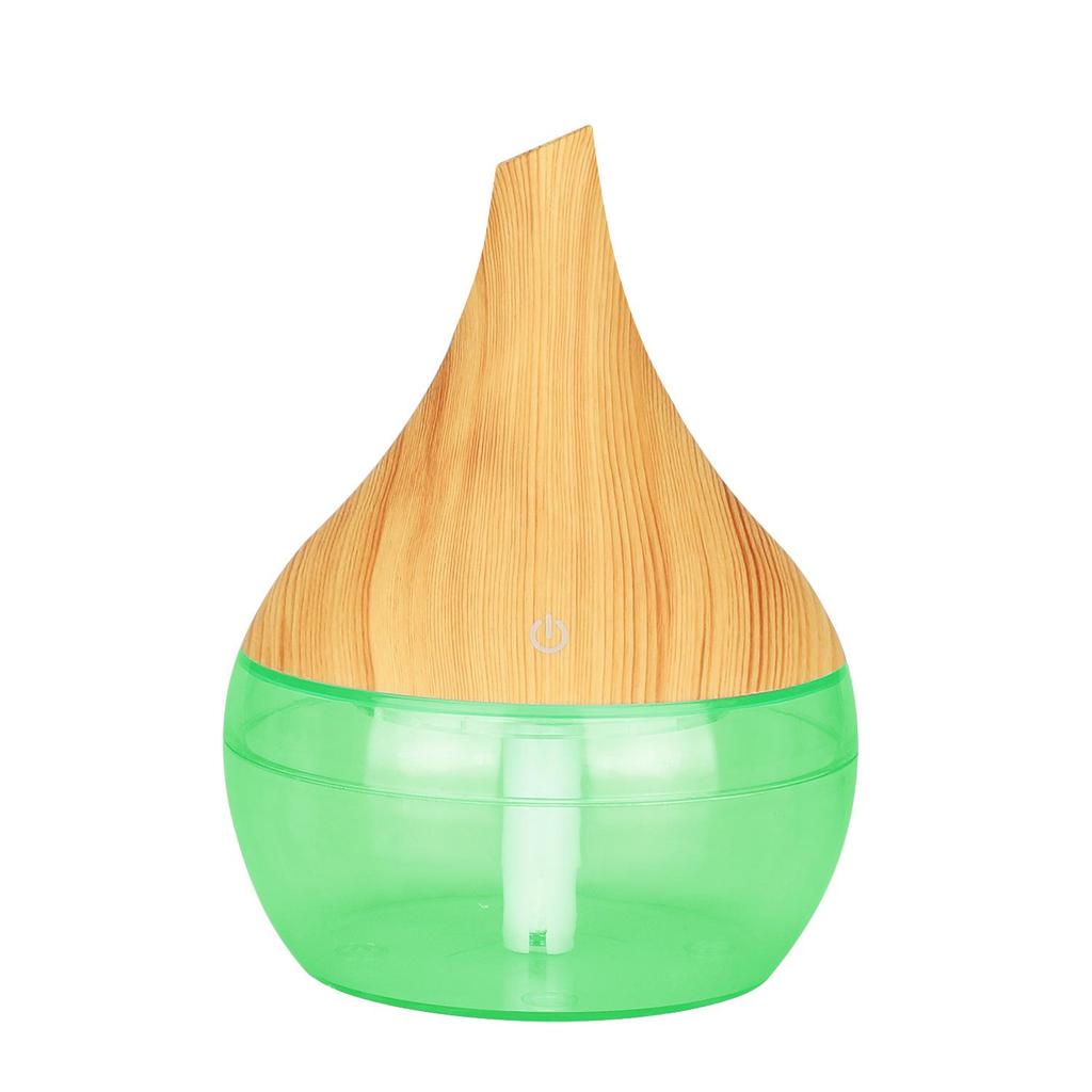 Увлажнитель воздуха с плоским горлышком и отделкой под дерево, 300 мл, с ночником - USB Mini Office Desktop Aromatherapy Companion