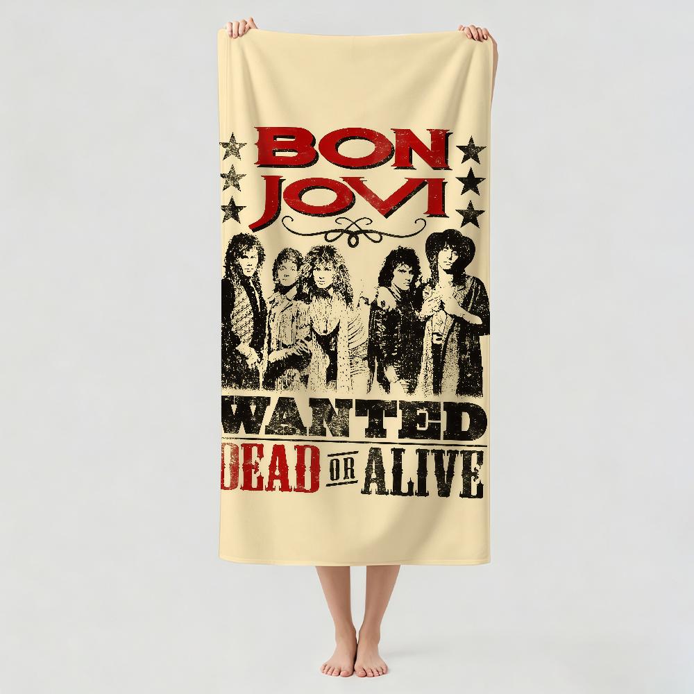 Рок-группа B-Bon J-Jovi Полотенце Сушильное Банное Полотенце Подходит Для Легкого Плавания Кемпинга Йоги Пляжа На Выход