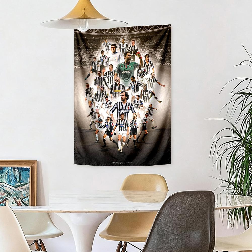 Juventus Wall Decor Tapestry Art For Pet Memorial Birthdaywedding Party Backdrop Family Gift