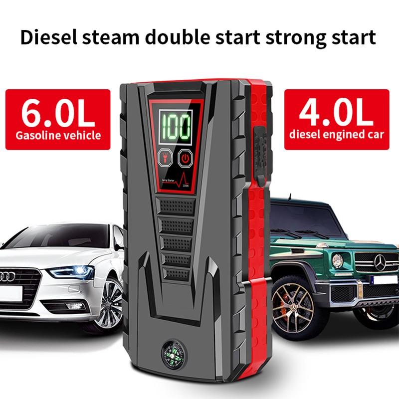 Аварийный запуск автомобиля Power Bank 12 В портативный автомобильный аккумулятор зарядное устройство бензин дизельный автомобиль аварийный запуск