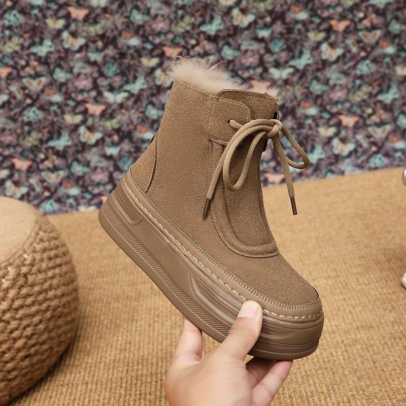 Модные зимние ботинки на толстой подошве, женские, бархатные, теплые и удобные, хлопковые, кожаные, повседневные, нишевый дизайн, ботинки Martin