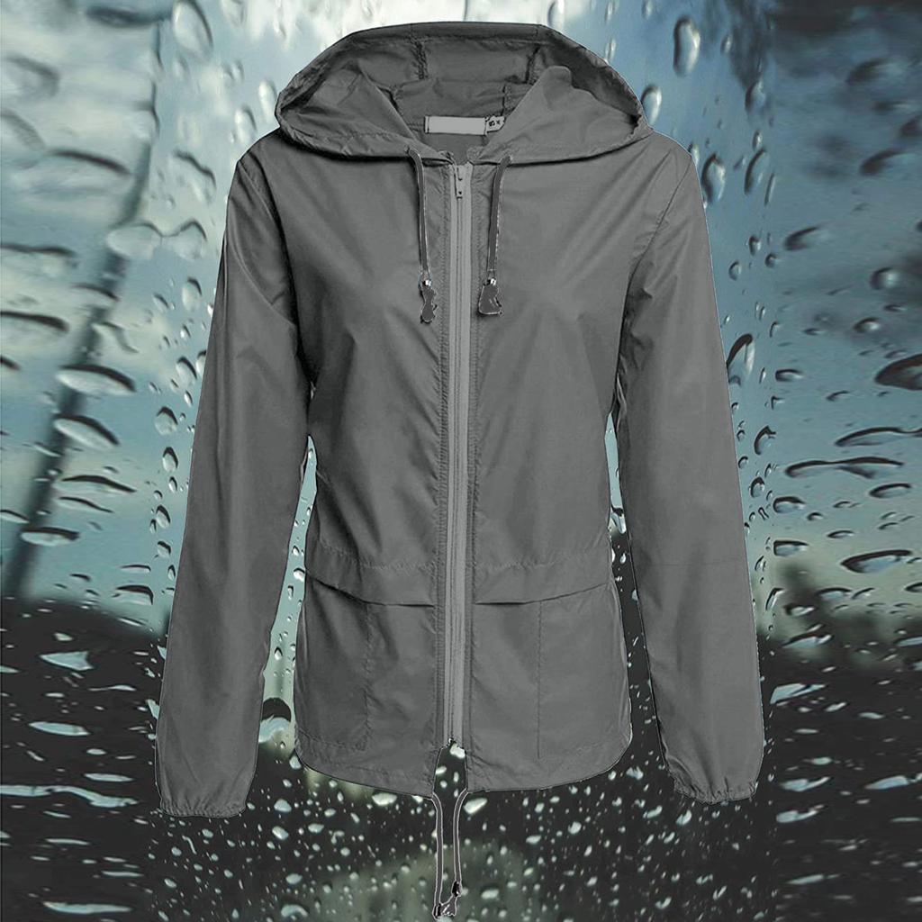 Модная женская однотонная куртка на молнии с капюшоном на открытом воздухе, солнцезащитный крем, свободное пальто, блузка