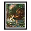 Diamond Painting Cross-Stitch Kits  Embroidery Fish Dragonfly Hut Pictures of Rhinestones Paintings