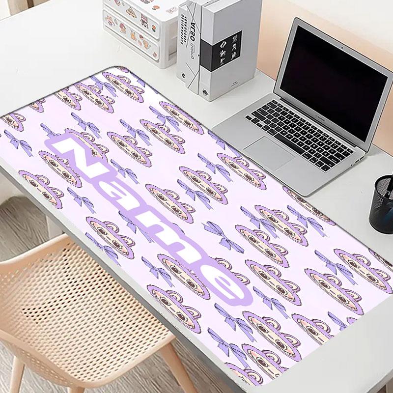 Custom Name Personalized Labubu Pattern Mousepad, Laptop PC Desk Mat, Decorative Desk Mat for Home Keyboard Pad Gift