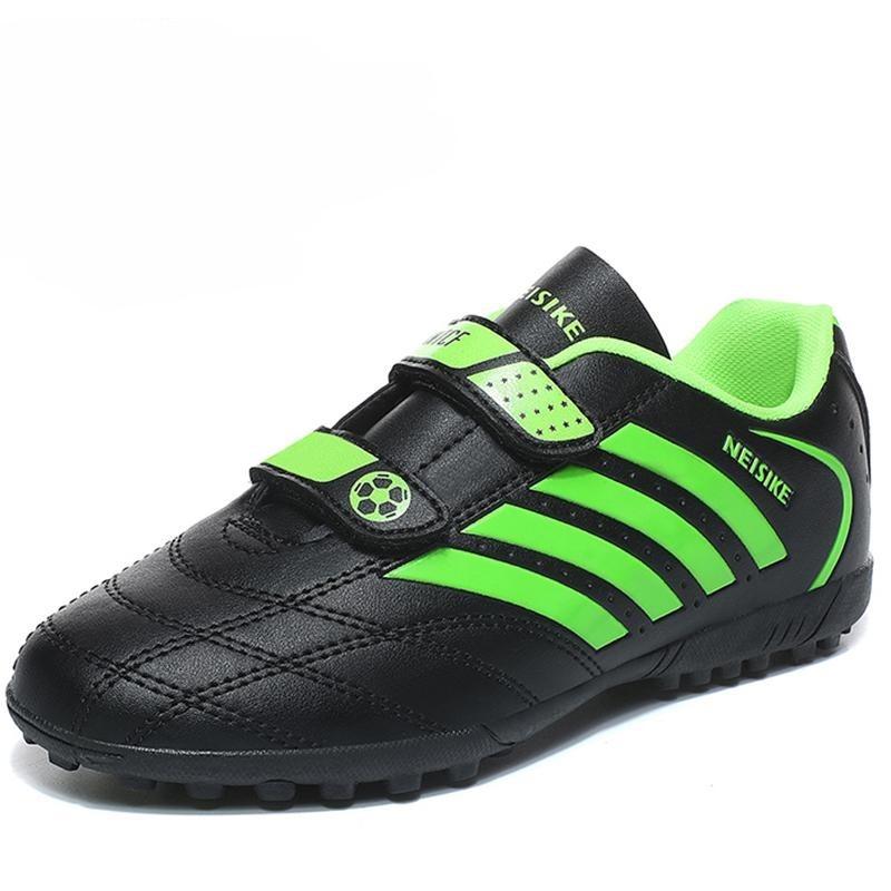 Уличные футбольные бутсы для детей и подростков, большие размеры, амортизирующие, нескользящие, износостойкие, на липучке, с короткими ногтями, тренировочная обувь