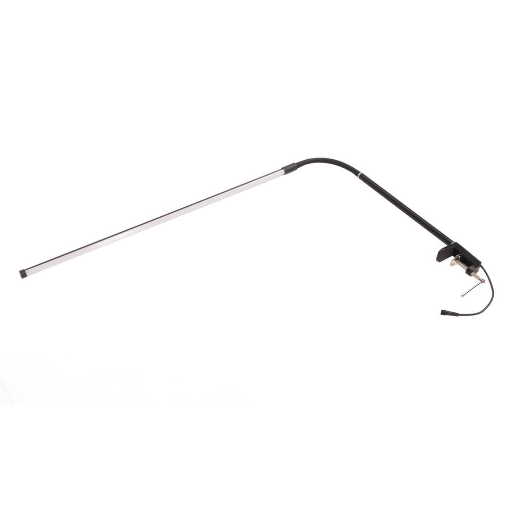 Светодиодная настольная лампа с зажимом 5 уровней яркости от 3000K до 6500K вращающаяся на 350 градусов лампа для красоты ресниц черная