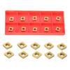 10 Pieces New Gold CCMT060204 US735 CCMT21.51 Inserts CNC Turning Inserts In Box